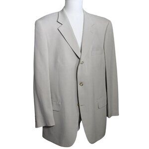 GRANT THOMAS 42R Ivory Silk Men's Sport Jacket Blazer Lord & Taylor